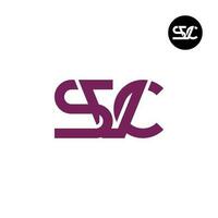 Letter SVC Monogram Logo Design vector