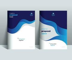 Creative Business Proposal Cover Design Template adept for multipurpose Projects vector