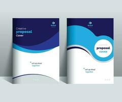 Creative Business Proposal Cover Design Template adept for multipurpose Projects vector