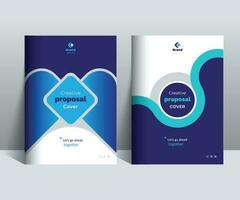 Creative Business Proposal Cover Design Template adept for multipurpose Projects vector