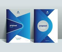 Creative Business Proposal Cover Design Template adept for multipurpose projects vector