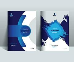 Creative Business Proposal Cover Design Template adept for multipurpose Projects vector