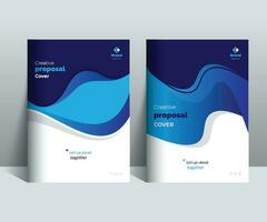 Creative Business Proposal Cover Design Template adept for multipurpose Projects vector