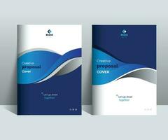 Creative Business Proposal Cover Design Template adept for multipurpose projects vector