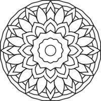 Flower mandala art vector