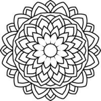 Floral mandala art vector