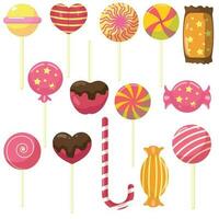 set of the element candy collection vector