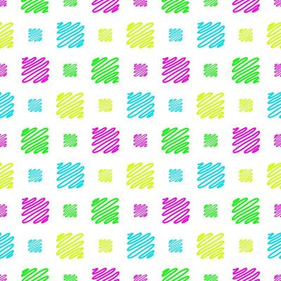 Bright neon. Hand drawn seamless pattern