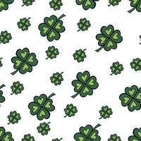 Clover seamless pattern vector