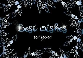 Best wishes to you card vector