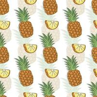 Pineapple seamless pattern vector