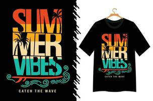 summer vibes t shirt design vector