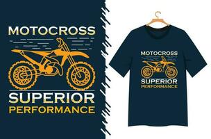 motocross t camisa diseño vector