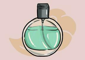 perfume botella, vistoso vaso viales y matraces con rociador y bomba. aroma aromas productos cosméticos para hombres o mujer, lujo fragancias aislado diseño elementos. dibujos animados vector ilustración