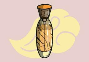 perfume botella, vistoso vaso viales y matraces con rociador y bomba. aroma aromas productos cosméticos para hombres o mujer, lujo fragancias aislado diseño elementos. dibujos animados vector ilustración