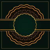 Luxury Background Design for invites, decorations, manadala style,  3d gradient and floral elements with text vector