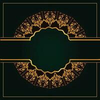 Luxury Background Design for invites, decorations, manadala style,  3d gradient and floral elements with text vector