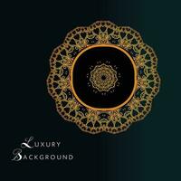 Luxury Background Design for invites, decorations, manadala style,  3d gradient and floral elements with text vector