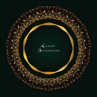 Luxury Background Design for invites, decorations, manadala style,  3d gradient and floral elements with text vector