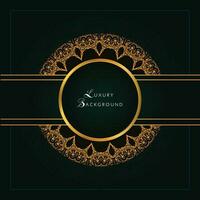 Luxury Background Design for invites, decorations, manadala style,  3d gradient and floral elements with text vector