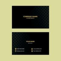 Modern Business Card With Square Texture And Dark Background vector