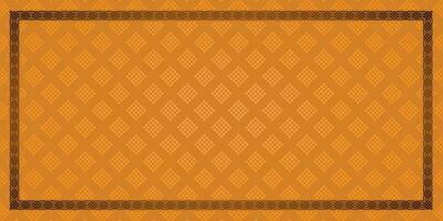 Rectangle Geometric Pattern Background With Brown Frame vector