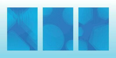 Simple Blue Geometric Ornament Background vector