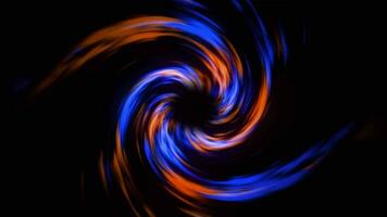 Orange and Blue Twirl Background Animation. Abstract Art Background. Video animation Ultra HD 4K