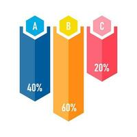 Presentation business infographic template with 5 options or steps. Modern infographic design template. Creative concept of five stages of business project vector