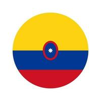 Colombia flag simple illustration for independence day or election vector