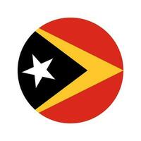 ilustración simple de la bandera de timor oriental para el día de la independencia o las elecciones vector