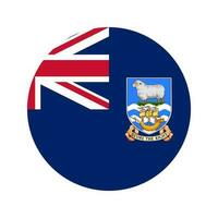 Falkland Islands flag simple illustration for independence day or election vector