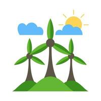 Earth Day Element Illustration, Green Energy For Sustainable Development Technology. Go Green And  Recyclable Symbol vector