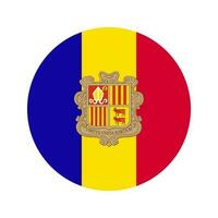 Andorra flag simple illustration for independence day or election vector