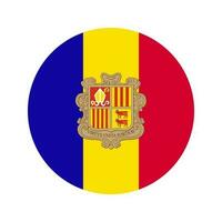 Andorra flag simple illustration for independence day or election vector