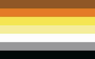 Bear Brotherhood pride flag Sexual identity pride flag vector