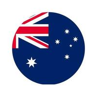 Ilustración simple de la bandera de Australia para el día de la independencia o las elecciones vector