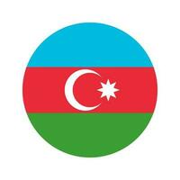 Azerbaijan flag simple illustration for independence day or election vector