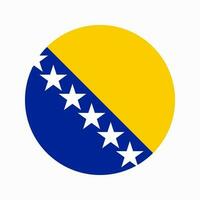 bosnia y herzegovina, bandera, simple, ilustración, para, independencia, día, o, elección vector