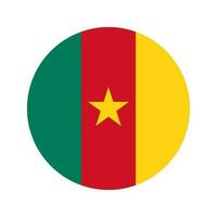 Cameroon flag simple illustration for independence day or election vector