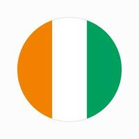 Cote d'Ivoire flag simple illustration for independence day or election vector