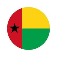 Guinea-Bissau flag simple illustration for independence day or election vector