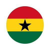 Ghana flag simple illustration for independence day or election vector