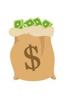 Vector illustration of US Dollar currency. Dollar money cash icon, cash register, money payment, dollar sign.