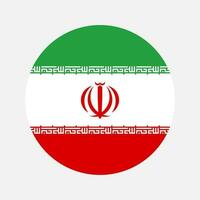 Iran flag simple illustration for independence day or election vector