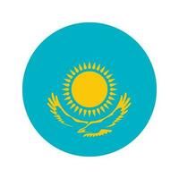 Kazakhstan flag simple illustration for independence day or election vector