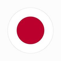 Japan flag simple illustration for independence day or election vector