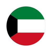 Ilustración simple de la bandera de Kuwait para el día de la independencia o las elecciones vector