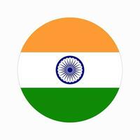 India flag simple illustration for independence day or election vector