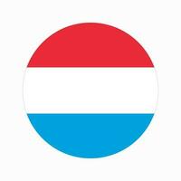 Luxembourg flag simple illustration for independence day or election vector